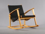 Rocking chair.
Attributed to Jens Risom,
Czech R...