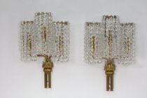 Pair of wall sconces,
Bakalowits, Vienna, 1950.
...